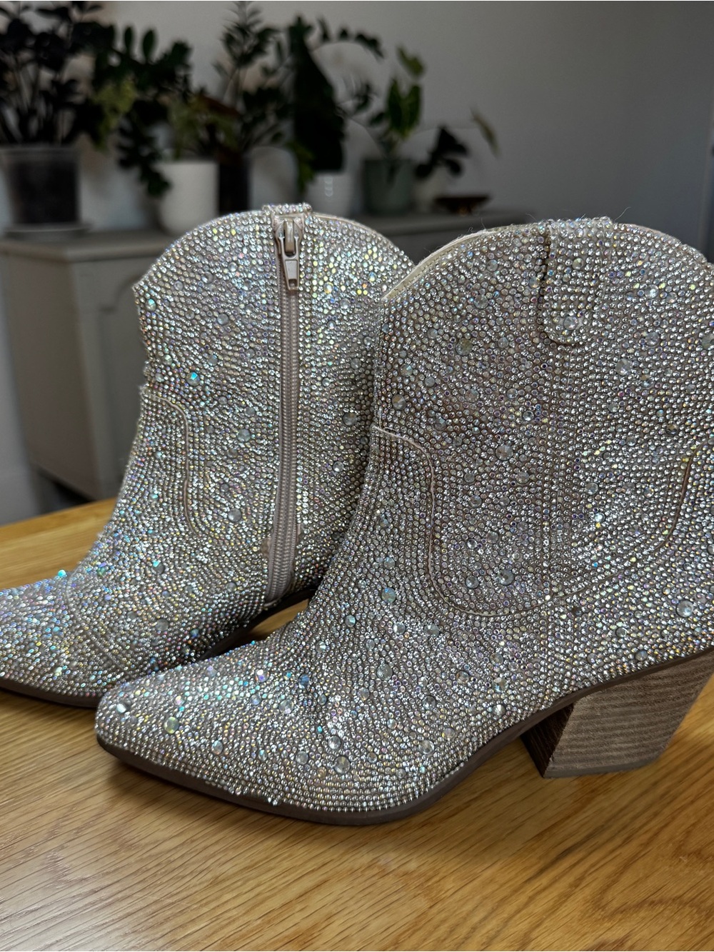 Matisse Harlow Crystal Embellished Ankle Booties - Silver